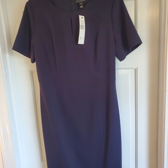Long Tall Sally Deep Purple Midi Dress - Picture 1 of 4